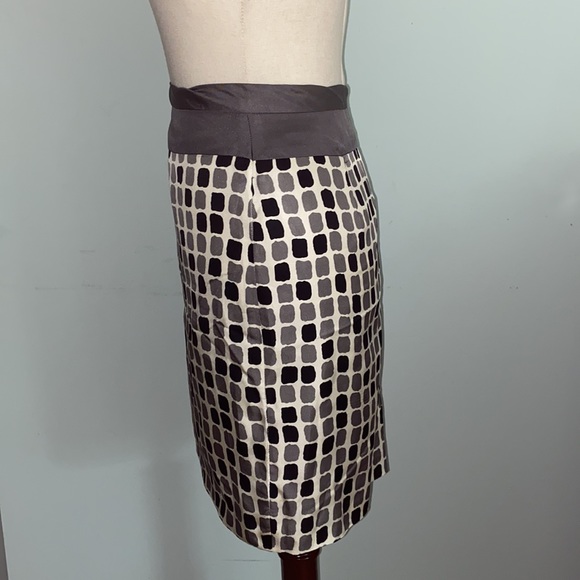 Yoana Baraschi Anthropologie Silk Tile Gingham Slip Skirt - 6 - Picture 5 of 12